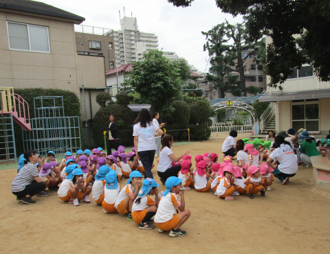 明石 保育園 園庭
