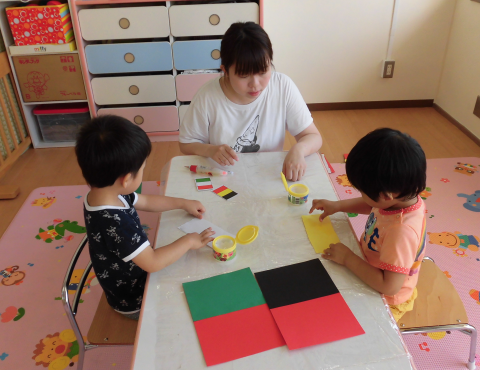明石　保育園　お制作１