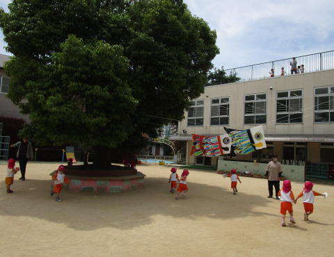 明石 保育園 園庭1