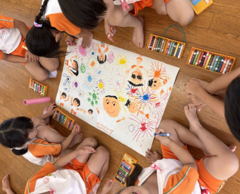 明石　保育園　花火５歳児