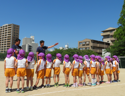 明石　保育園　サッカー教室