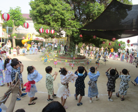 明石 保育園 盆踊り