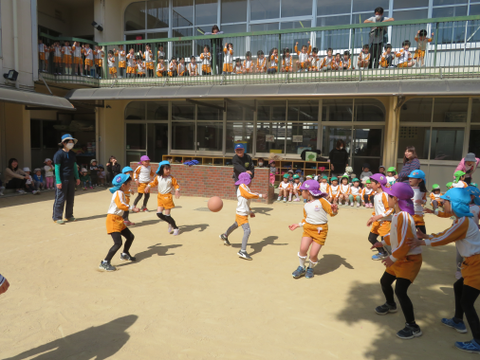 明石 保育園 ドッジボール④