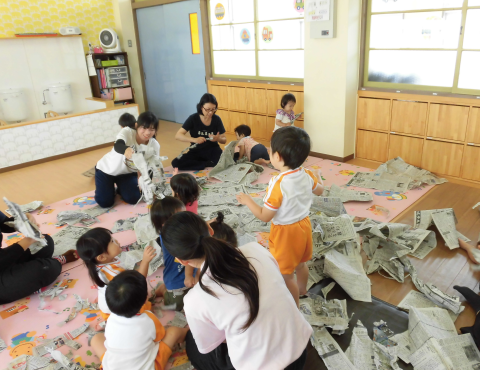 明石 保育園 部屋遊び1