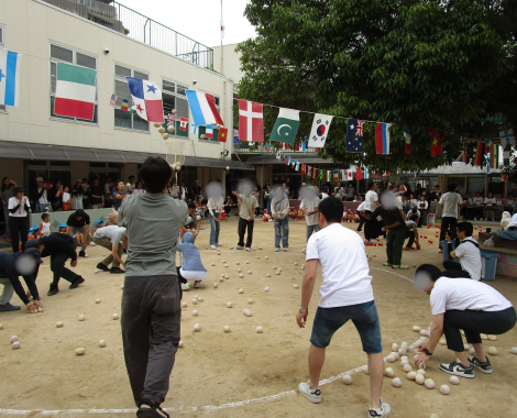 明石 保育園 玉入れ1