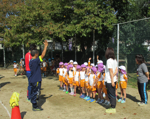 明石 保育園 運動