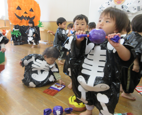 明石　こども園　ハロウィン