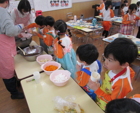 明石 保育園 クッキング