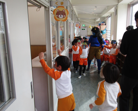 明石 保育園 節分