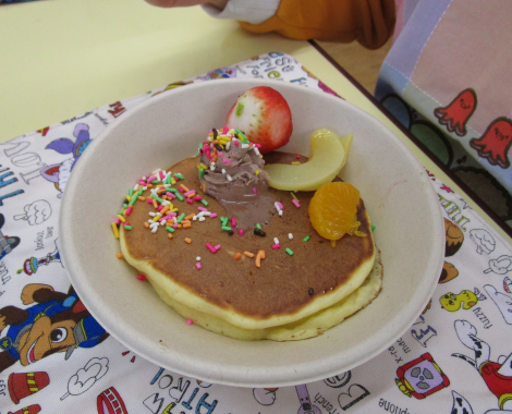 明石 こども園 パンケーキ