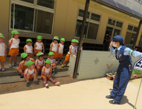 明石 保育園 交通安全教室