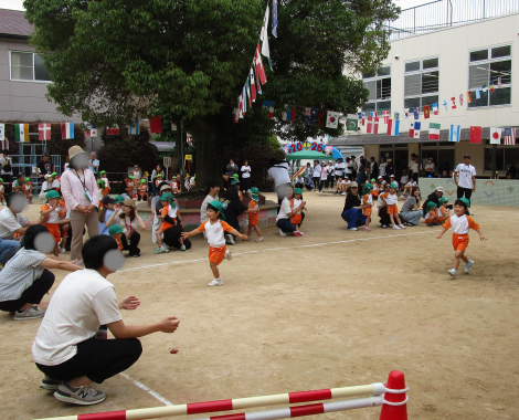 明石 保育園 かけっこ1
