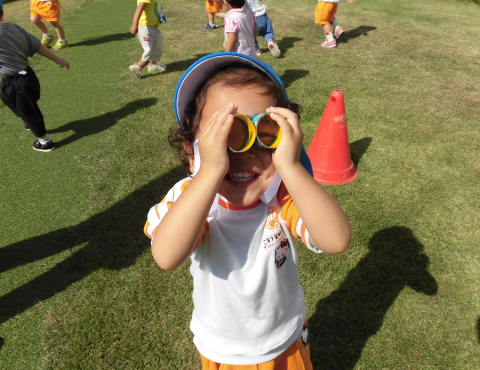 明石　保育園　外遊び