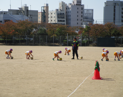 明石 保育園 サッカー教室3