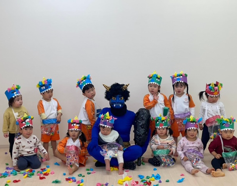 明石　保育園　青鬼