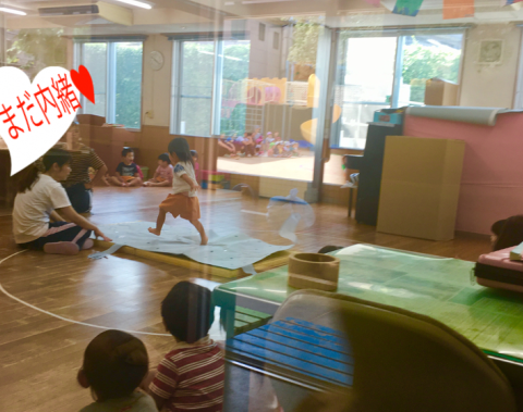 明石 保育園 運動会練習1