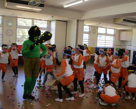 明石　保育園　節分3