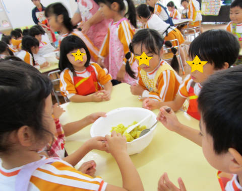 明石 保育園 クッキング4