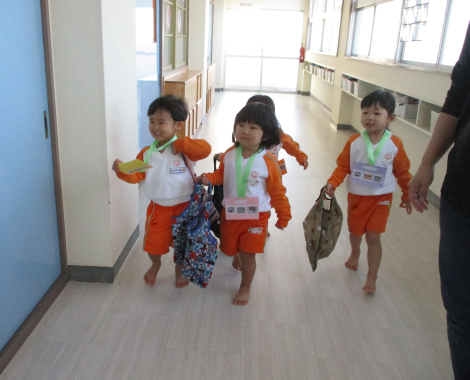 明石　保育園　買い物