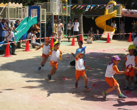 明石 保育園 リレー