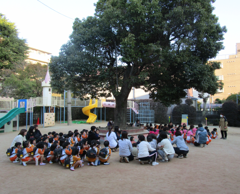 明石 こども園 避難訓練