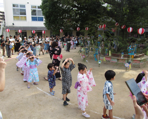 明石　保育園　盆踊り