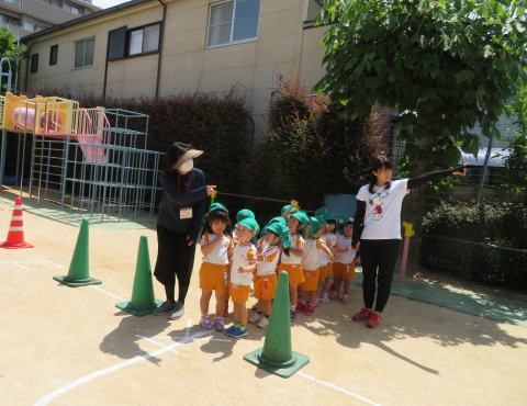 明石 保育園 交通安全教室3