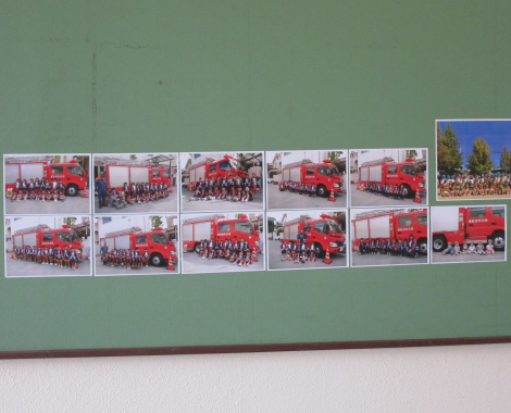 明石　こども園　消防車