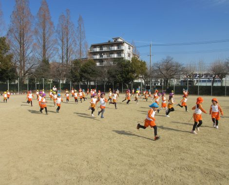 明石　保育園　しっぽ取り