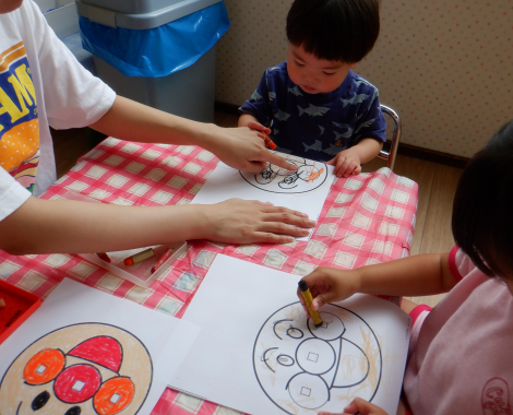 明石　保育園　おえかき
