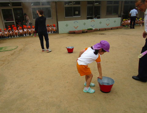 明石 保育園 花火