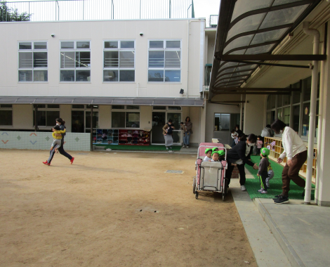 明石 こども園 避難訓練