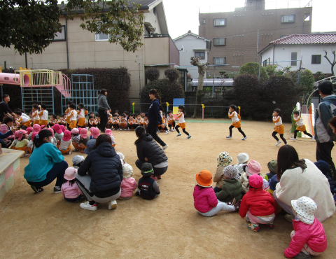 明石 保育園 避難訓練1