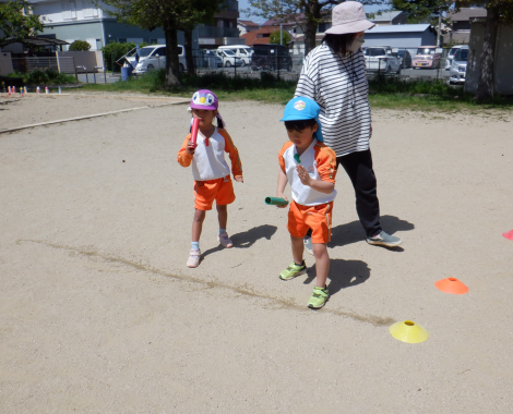 明石 保育園 リレー