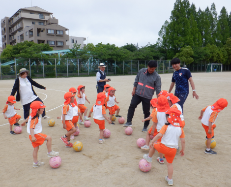 明石 保育園 サッカー