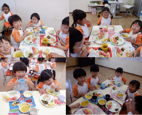 明石 保育園 給食