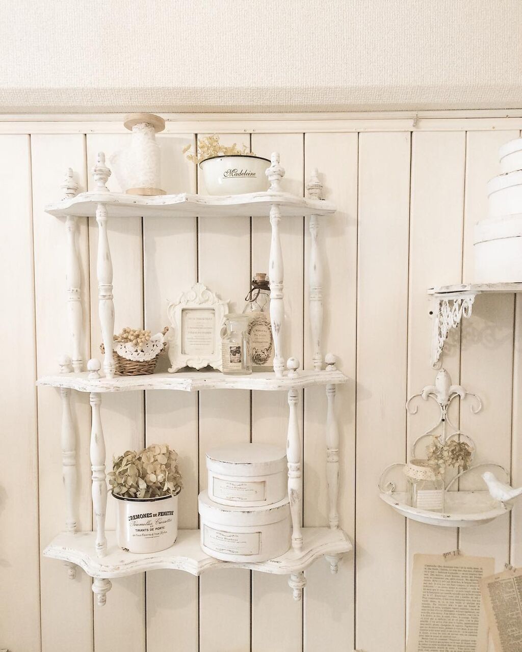 【受注製作】ナポレオンシェルフ(アイボリーホワイト) 受注製作】ナポレオンシェルフ(アイボリーホワイト) 【公式通販】