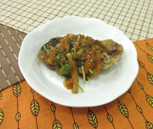 揚げ魚の甘酢あんかけ200914