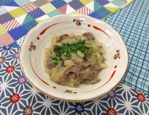 牛肉とじゃがいもの炒め煮200907