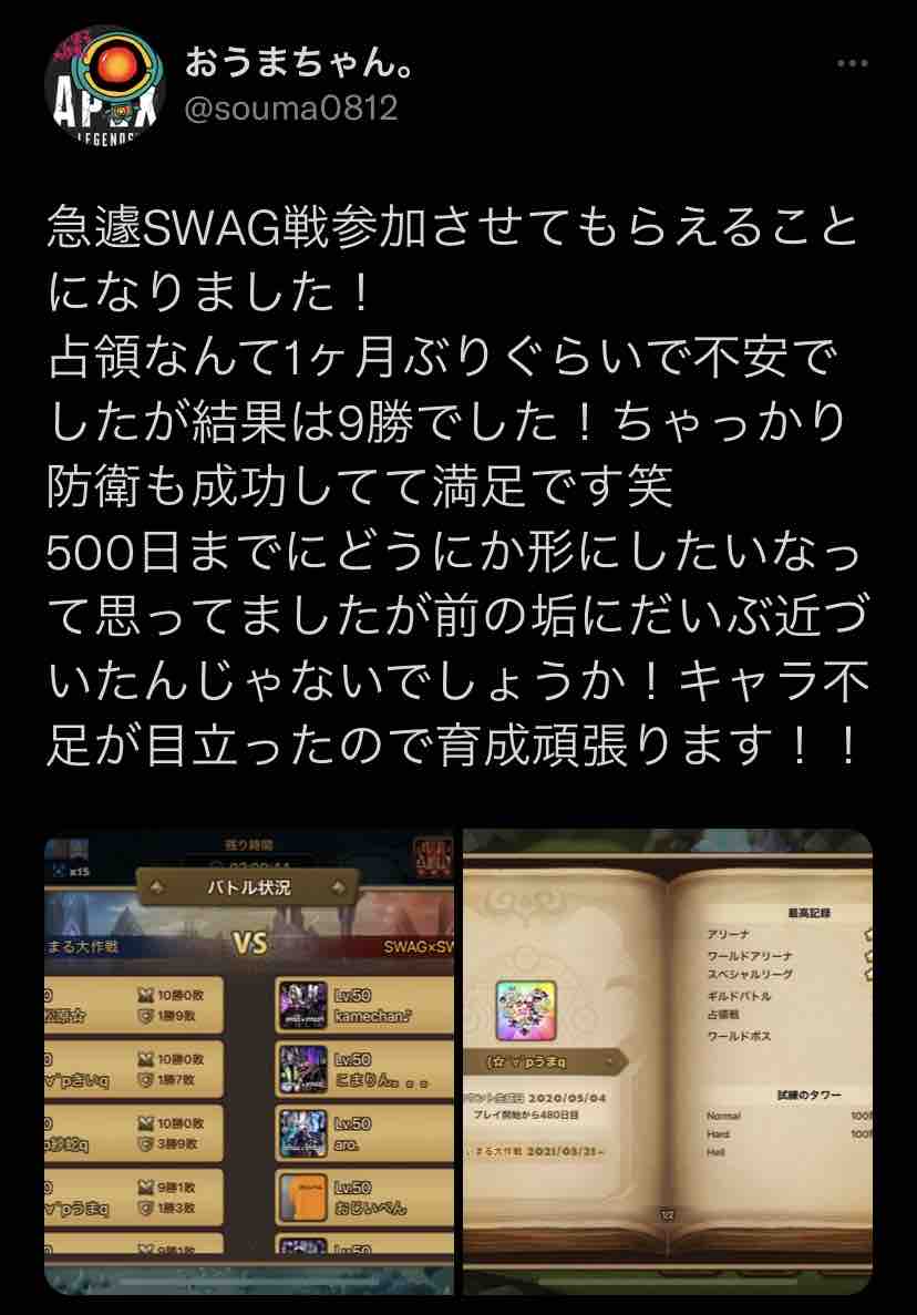 第5回 トーナメント 2回戦 W Pまるq のサマナ日記
