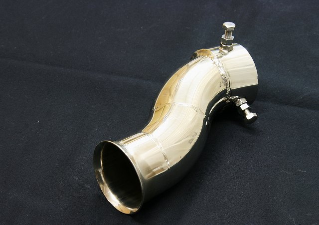 エイムゲイン　ハイブリッド　マフラーカッター　左右出し　フルステンレス　音量変化なし　ZVW30　プリウス プリウス30 エイムゲイン マフラーの左右出しマフラーカッターパイプ