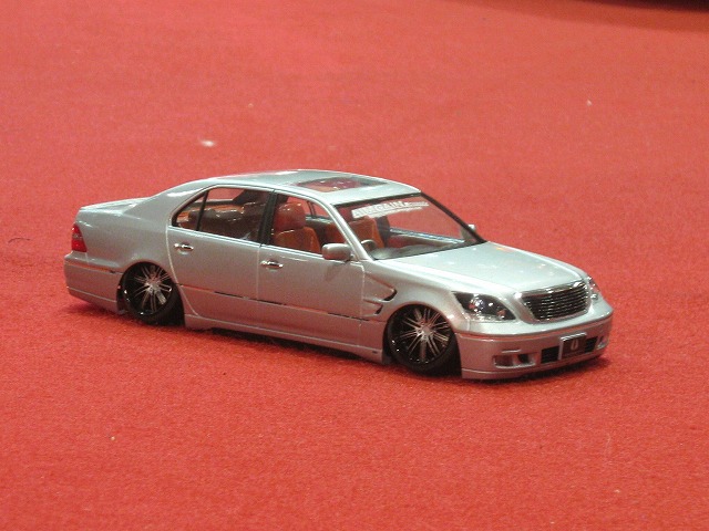セルシオ　30後期　プラモデル アオシマ 1/24 セルシオ 30後期 純正ハーフエアロ仕様