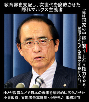 文部省 事務次官小野元之