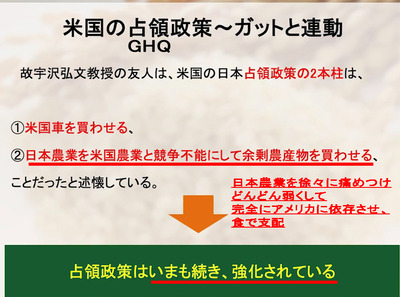 018 「株式会社アメリカの裏日本占領史」vol1.敗北の昭和史 鈴木宣弘氏 2章 占領政策と連動したガットが今も継続強化