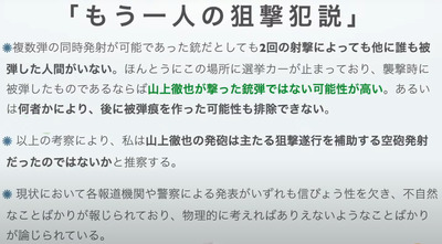 単独犯説の矛盾解消の仮設17