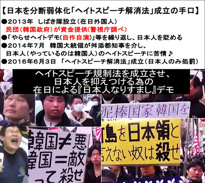 ヘイトスピーチ解消法」成立の手口