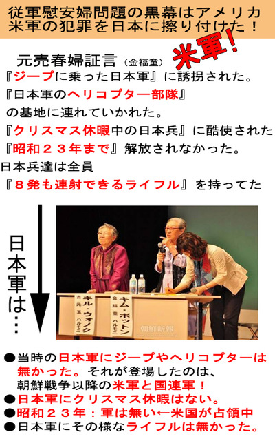 従軍慰安婦問題の黒幕はアメリカ1