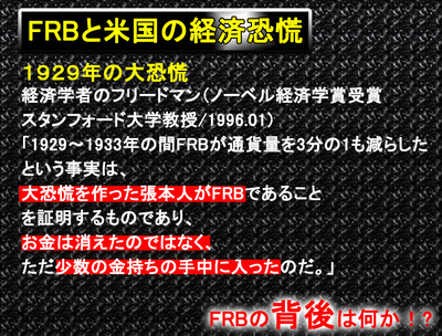 FRBと米国の経済恐慌