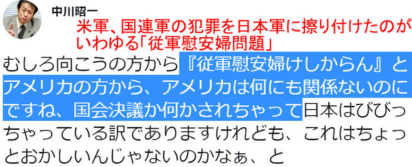アメリカが従軍慰安婦問題を国会決議　日本軍に擦り付けた