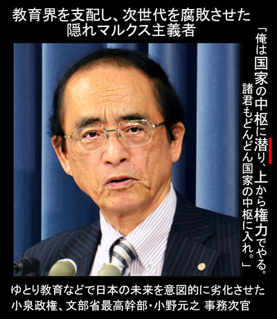 文部省 事務次官小野元之